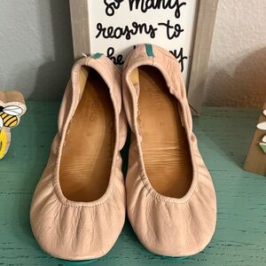 Tieks Blush Leather Flats